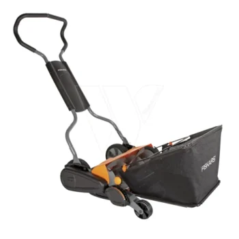 Fiskars StaySharp Max Kooimaaier + Grasopvangbak – 46 cm – 5 Jaar Garantie
