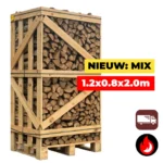 Grote Pallet Eiken/Berken Brandhout Mix – Oven gedroogd