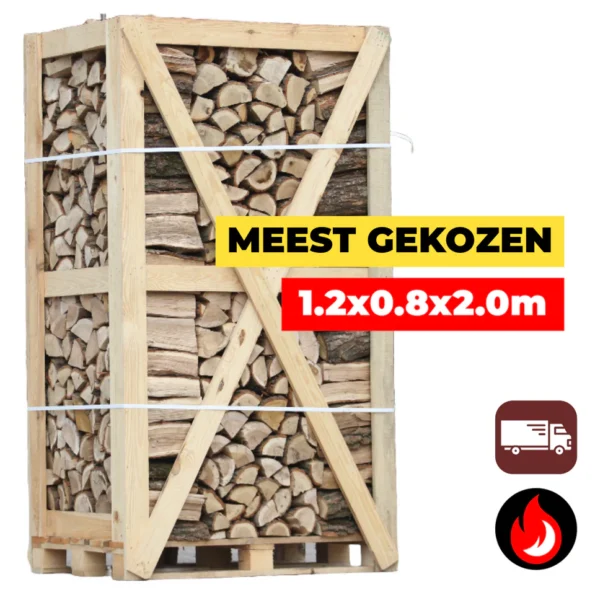 Grote Pallet Eiken Brandhout – Oven gedroogd